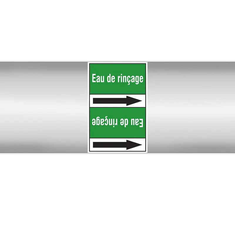 Marqueurs en rouleau continu, sans pictogramme - Eau de rinçage (produit francophone)