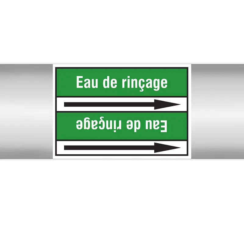 Marqueurs en rouleau continu, sans pictogramme - Eau de rinçage (produit francophone)
