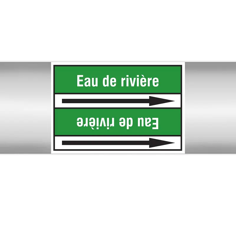 Marqueurs en rouleau continu, sans pictogramme - Eau de rivière (produit francophone)
