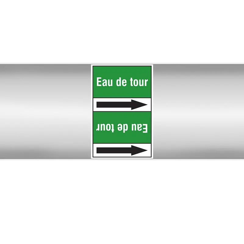 Marqueurs en rouleau continu, sans pictogramme - Eau de tour (produit francophone)