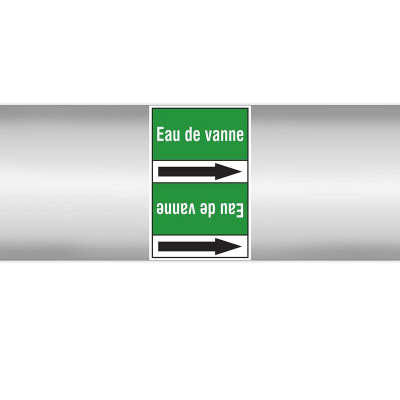 Marqueurs en rouleau continu, sans pictogramme - Eau de vanne (produit francophone)