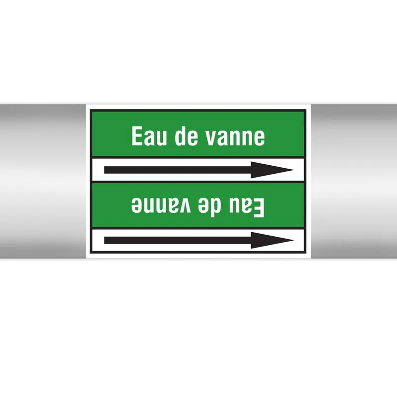 Marqueurs en rouleau continu, sans pictogramme - Eau de vanne (produit francophone)