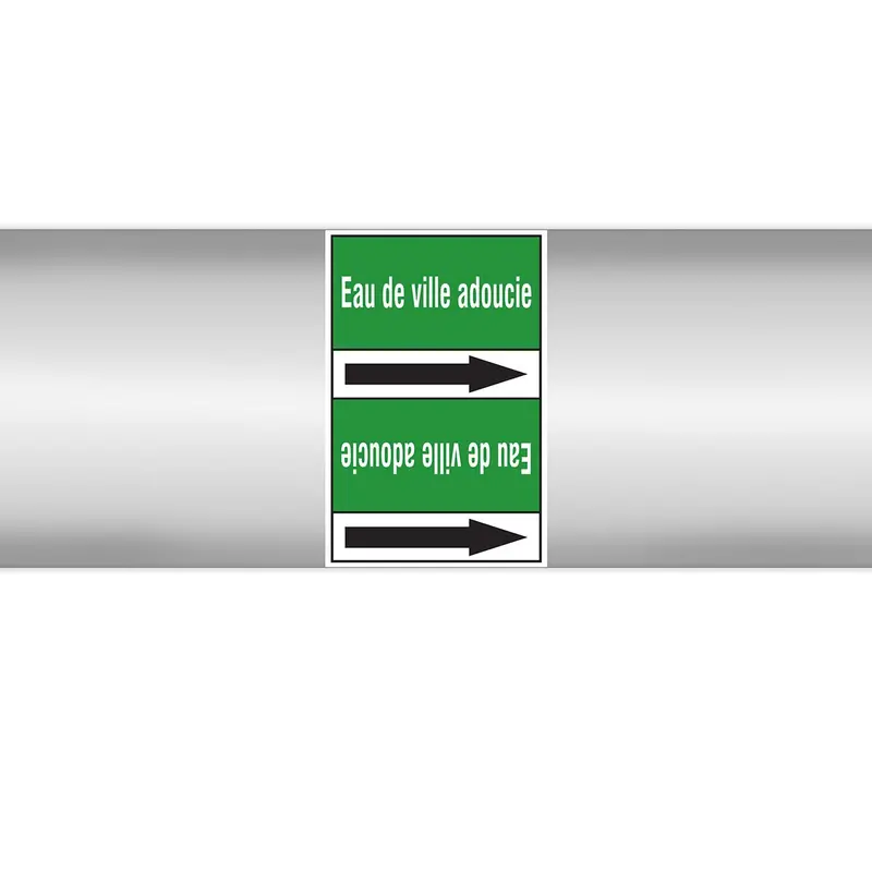 Marqueurs en rouleau continu, sans pictogramme - Eau de ville adoucie (produit francophone)