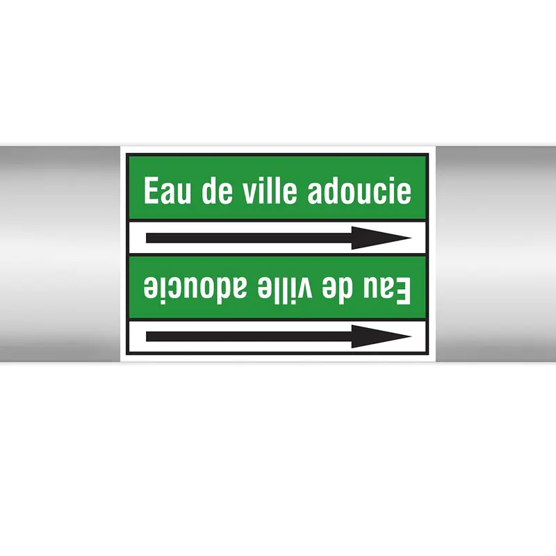 Marqueurs en rouleau continu, sans pictogramme - Eau de ville adoucie (produit francophone)