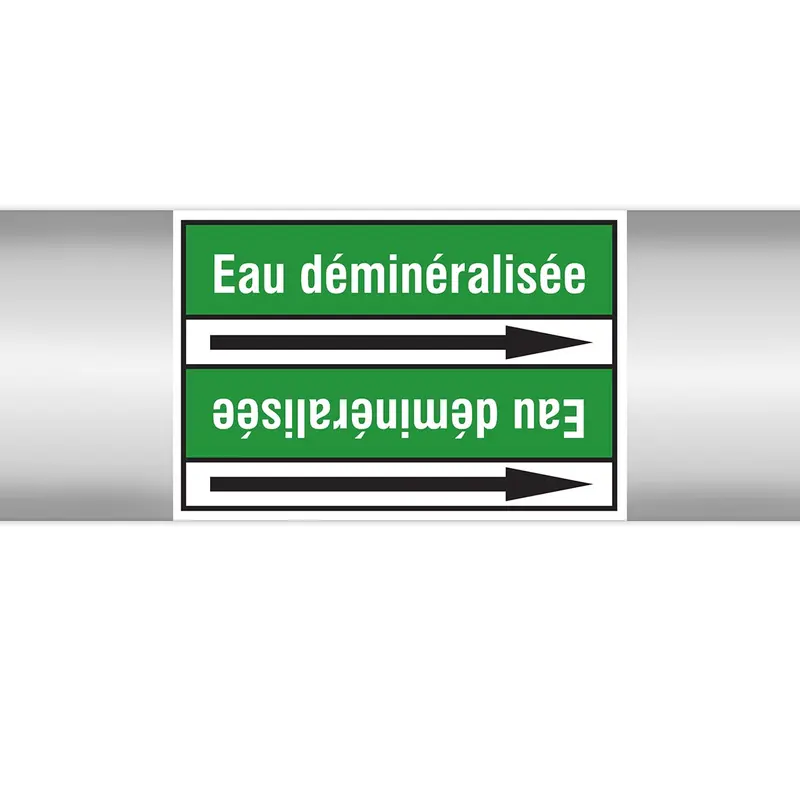 Marqueurs en rouleau continu, sans pictogramme - Eau déminéralisée (produit francophone)
