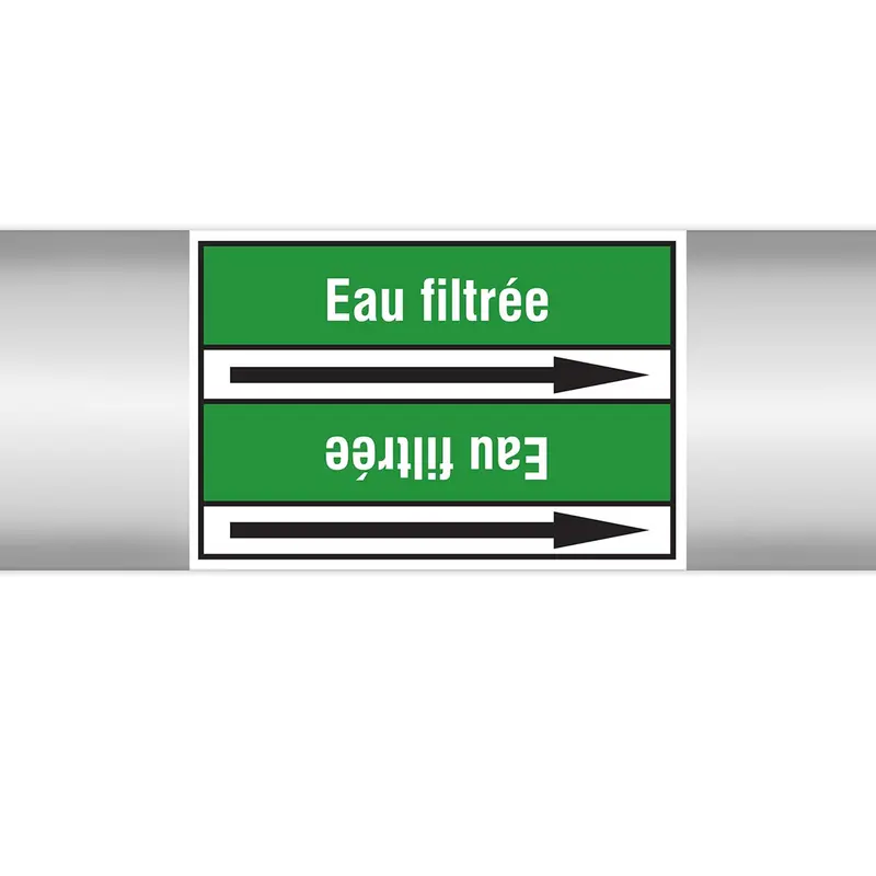 Marqueurs en rouleau continu, sans pictogramme - Eau filtrée (produit francophone)