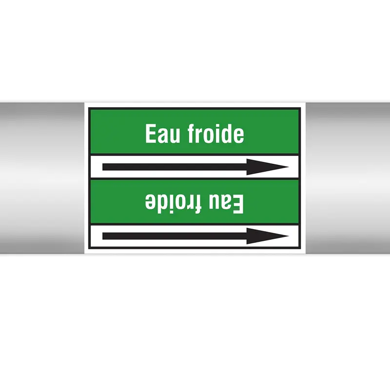 Marqueurs en rouleau continu, sans pictogramme - Eau froide (produit francophone)