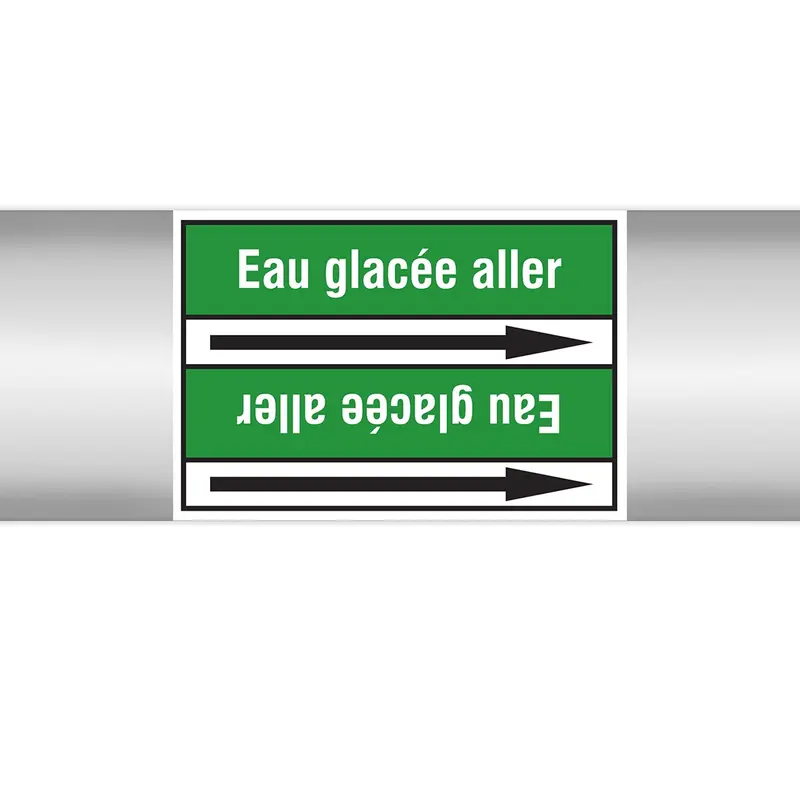 Marqueurs en rouleau continu, sans pictogramme - Eau glacée aller (produit francophone)