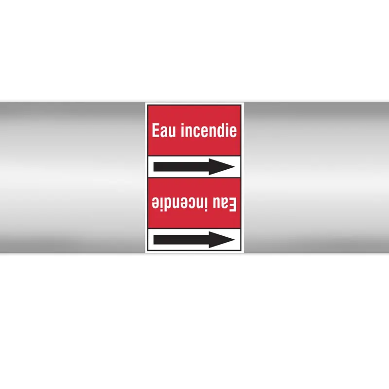 Marqueurs en rouleau continu, sans pictogramme - Eau incendie (produit francophone)