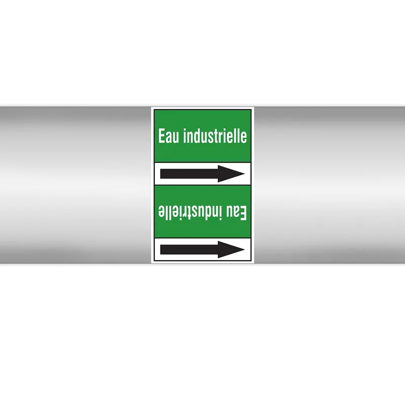 Marqueurs en rouleau continu, sans pictogramme - Eau industrielle (produit francophone)