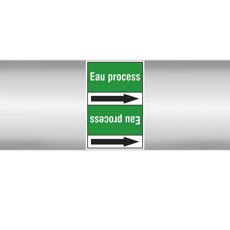Marqueurs en rouleau continu, sans pictogramme - Eau process (produit francophone)