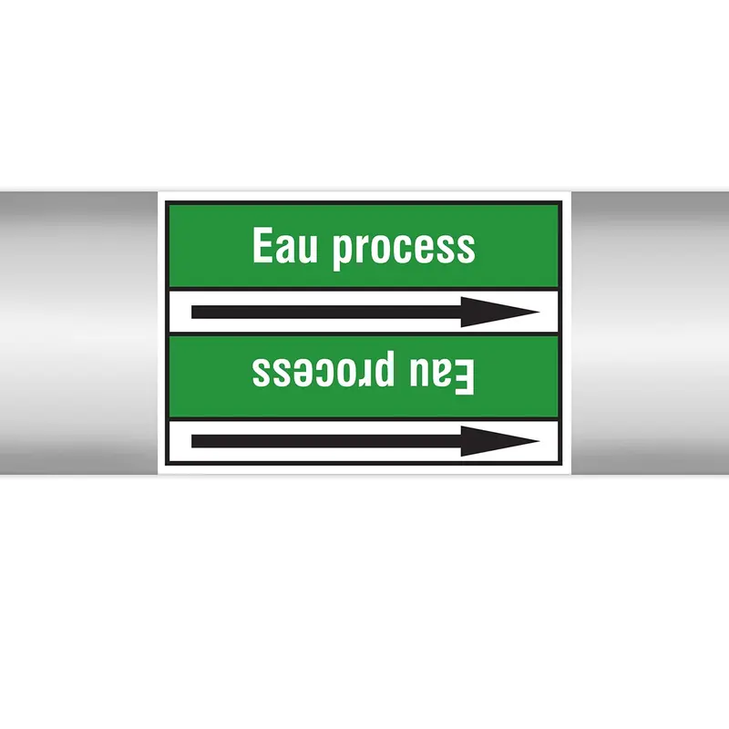 Marqueurs en rouleau continu, sans pictogramme - Eau process (produit francophone)