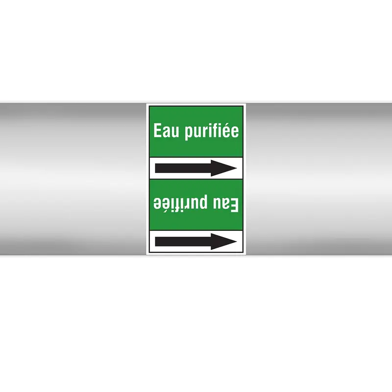 Marqueurs en rouleau continu, sans pictogramme - Eau purifiée (produit francophone)