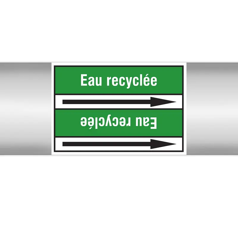 Marqueurs en rouleau continu, sans pictogramme - Eau recyclée (produit francophone)