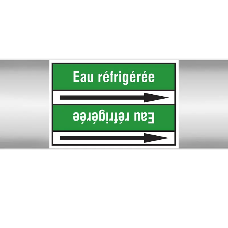 Marqueurs en rouleau continu, sans pictogramme - Eau réfrigérée (produit francophone)
