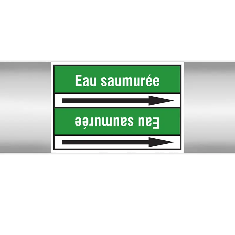 Marqueurs en rouleau continu, sans pictogramme - Eau saumurée (produit francophone)