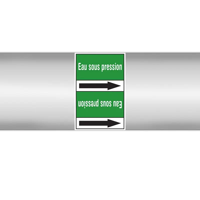 Marqueurs en rouleau continu, sans pictogramme - Eau sous pression (produit francophone)