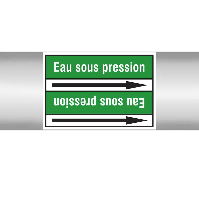 Marqueurs en rouleau continu, sans pictogramme - Eau sous pression (produit francophone)