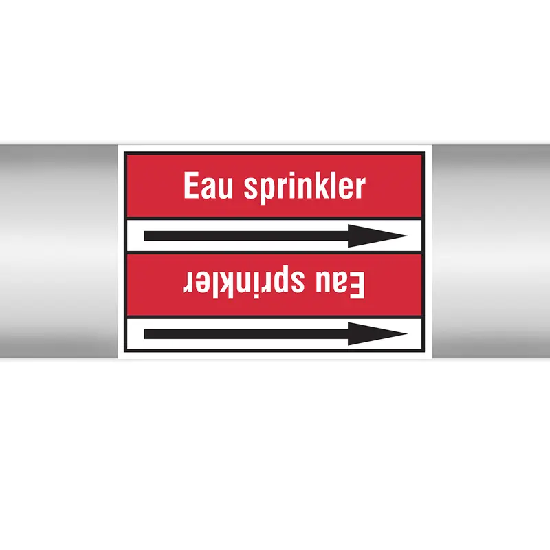 Marqueurs en rouleau continu, sans pictogramme - Eau sprinkler (produit francophone)
