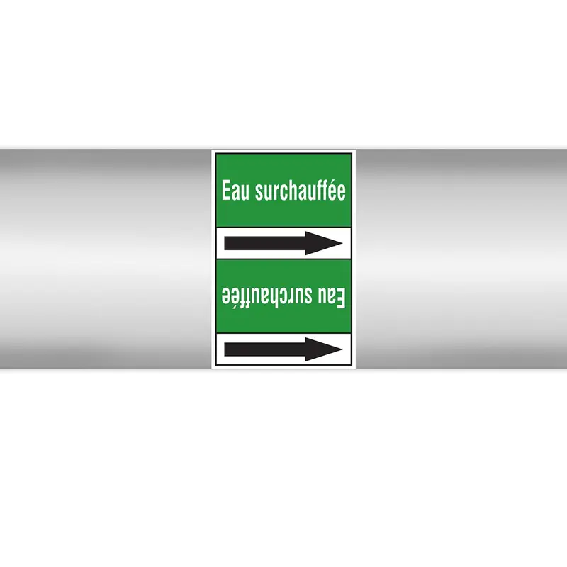 Marqueurs en rouleau continu, sans pictogramme - Eau surchauffée (produit francophone)
