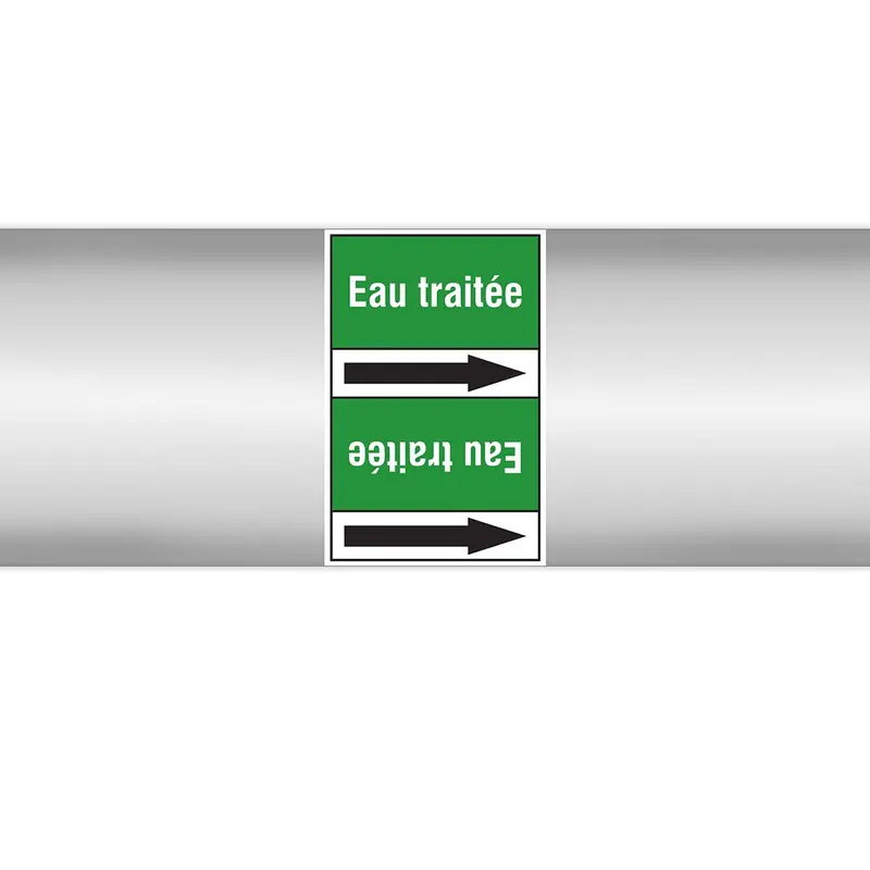 Marqueurs en rouleau continu, sans pictogramme - Eau traitée (produit francophone)