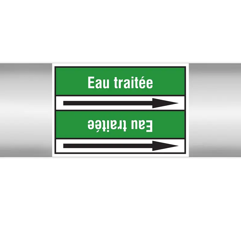 Marqueurs en rouleau continu, sans pictogramme - Eau traitée (produit francophone)