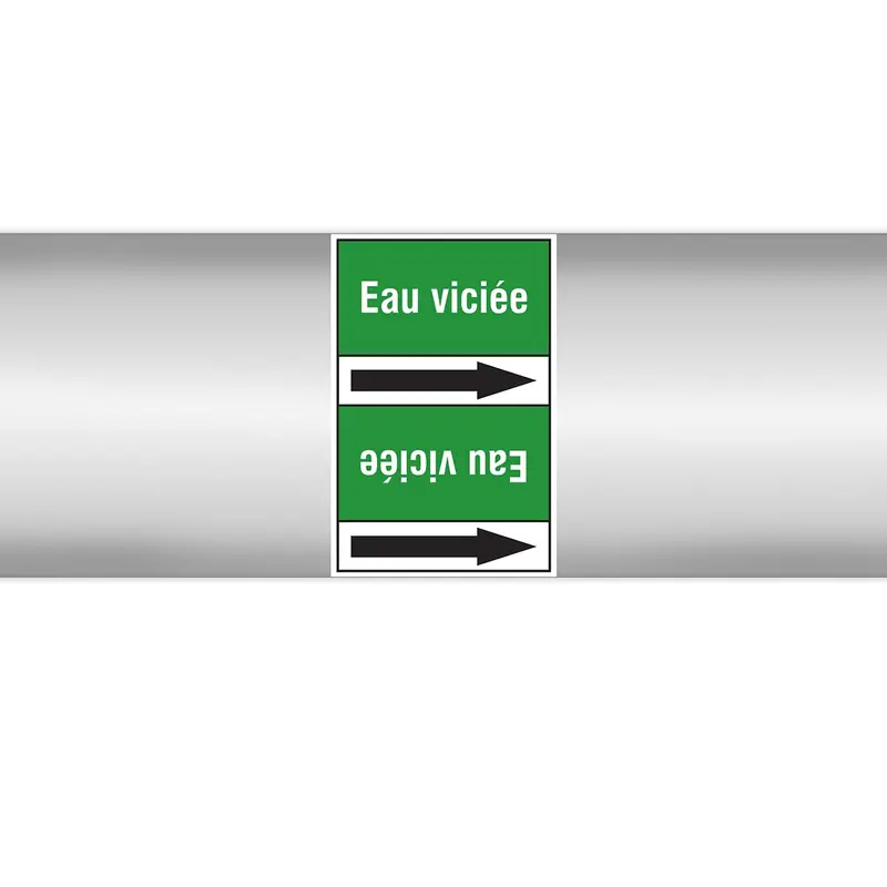 Marqueurs en rouleau continu, sans pictogramme - Eau viciée (produit francophone)