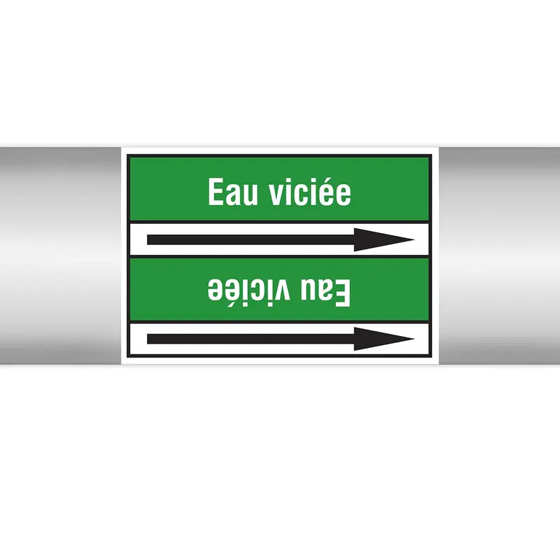 Marqueurs en rouleau continu, sans pictogramme - Eau viciée (produit francophone)
