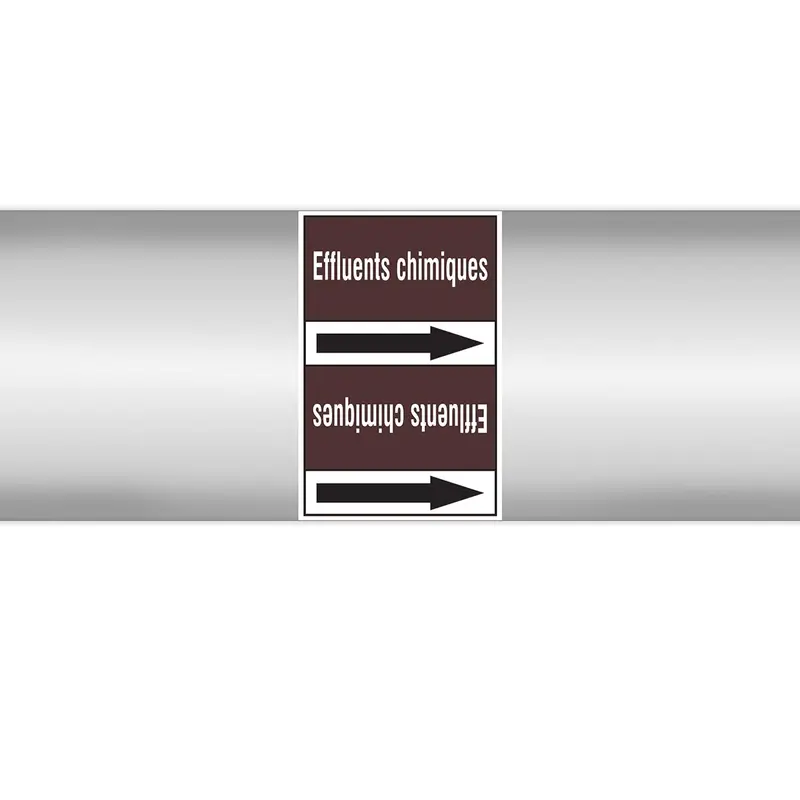 Marqueurs en rouleau continu, sans pictogramme - Effluents chimiques (produit francophone)