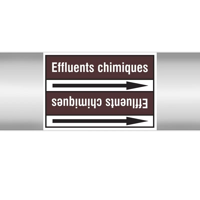 Marqueurs en rouleau continu, sans pictogramme - Effluents chimiques (produit francophone)