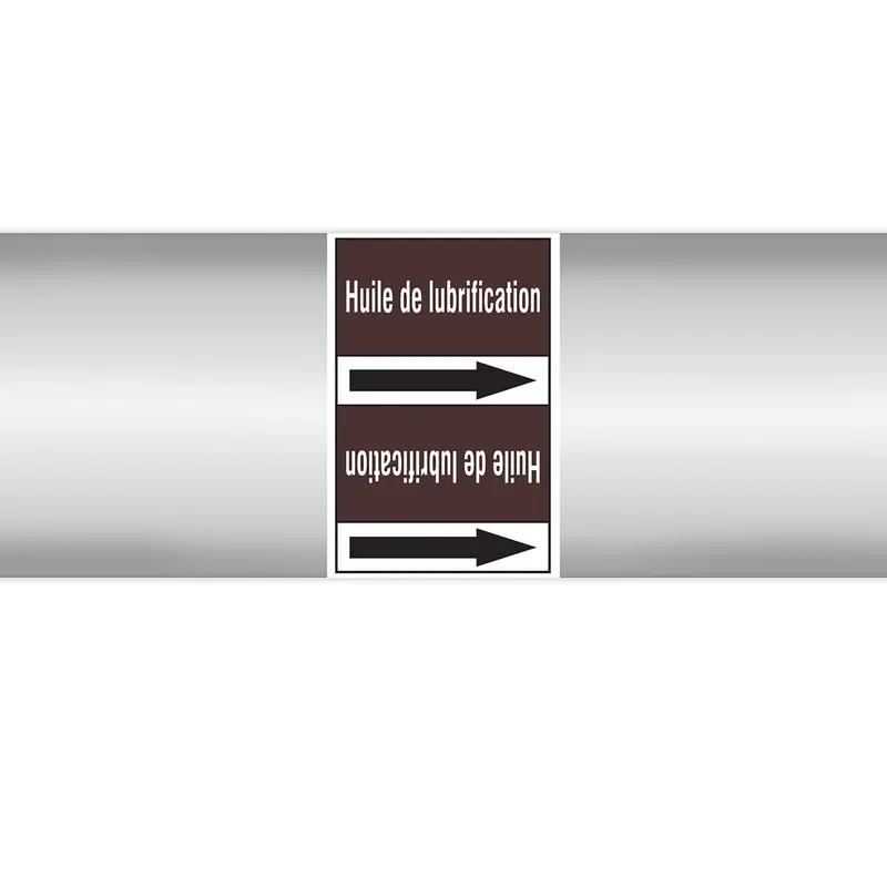 Marqueurs en rouleau continu, sans pictogramme - Huile de lubrification (produit francophone)