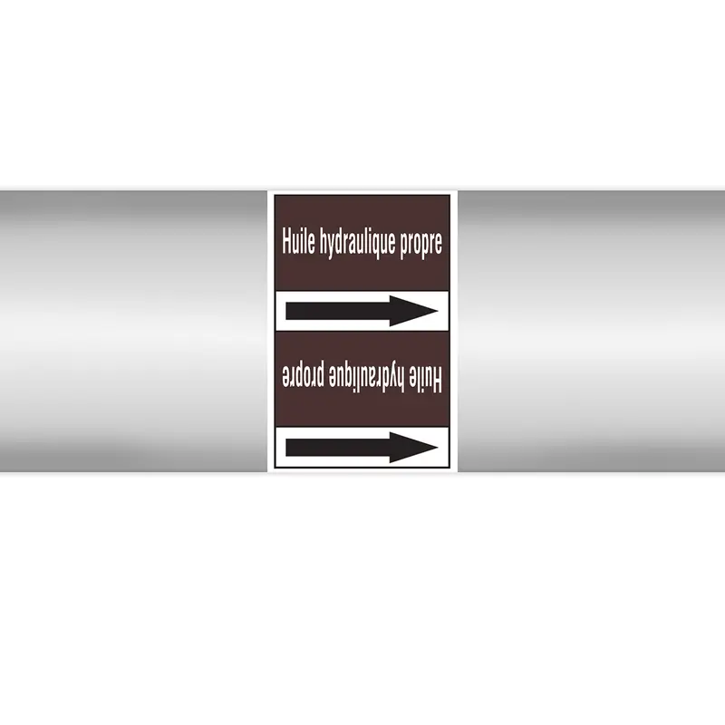 Marqueurs en rouleau continu, sans pictogramme - Huile hydraulique propre (produit francophone)