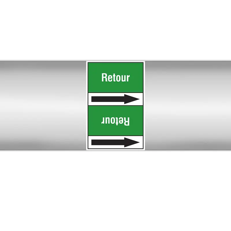 Marqueurs en rouleau continu, sans pictogramme - Retour (produit francophone)