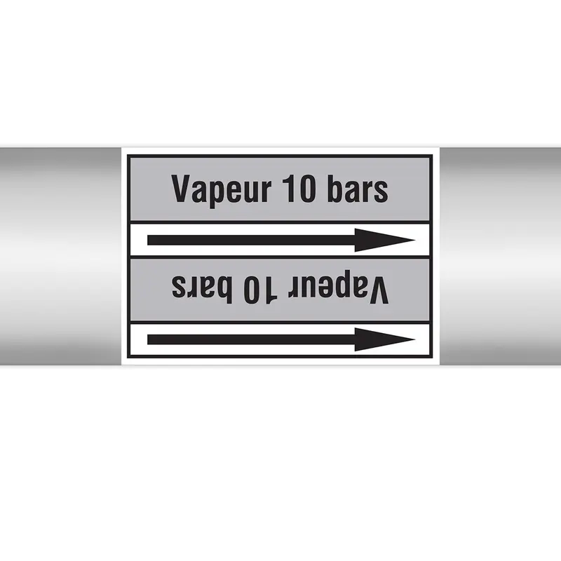 Marqueurs en rouleau continu, sans pictogramme - Vapeur 10 bars (produit francophone)
