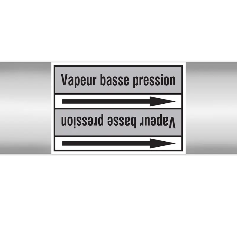 Marqueurs en rouleau continu, sans pictogramme - Vapeur basse pression (produit francophone)