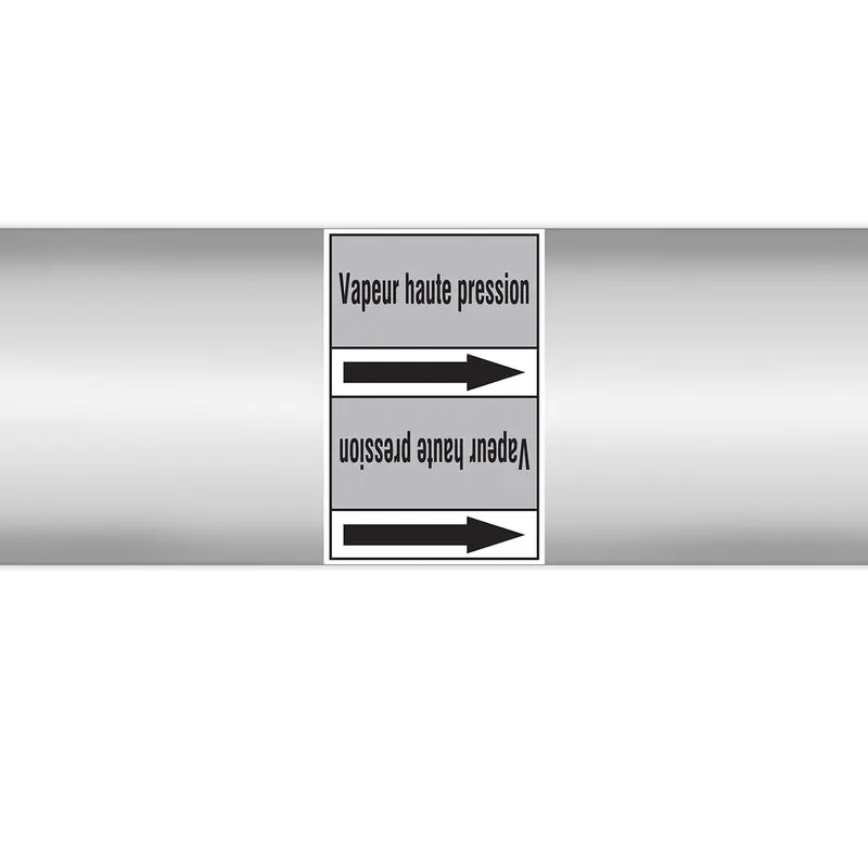 Marqueurs en rouleau continu, sans pictogramme - Vapeur haute pression (produit francophone)