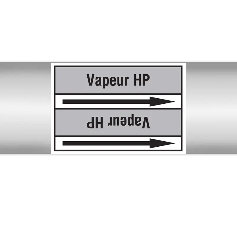 Marqueurs en rouleau continu, sans pictogramme - Vapeur HP (produit francophone)