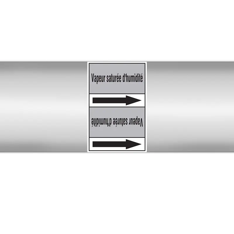 Marqueurs en rouleau continu, sans pictogramme - Vapeur saturée d'humidité (produit francophone)