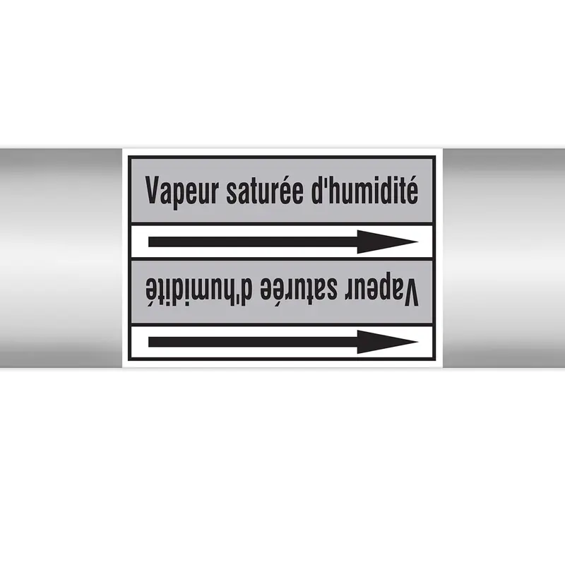 Marqueurs en rouleau continu, sans pictogramme - Vapeur saturée d'humidité (produit francophone)