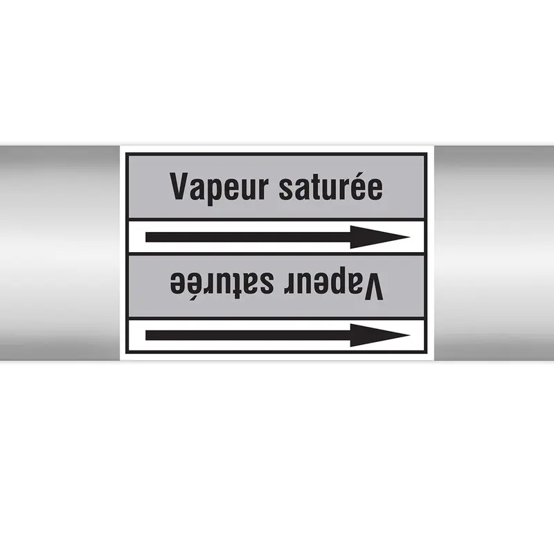 Marqueurs en rouleau continu, sans pictogramme - Vapeur saturée (produit francophone)