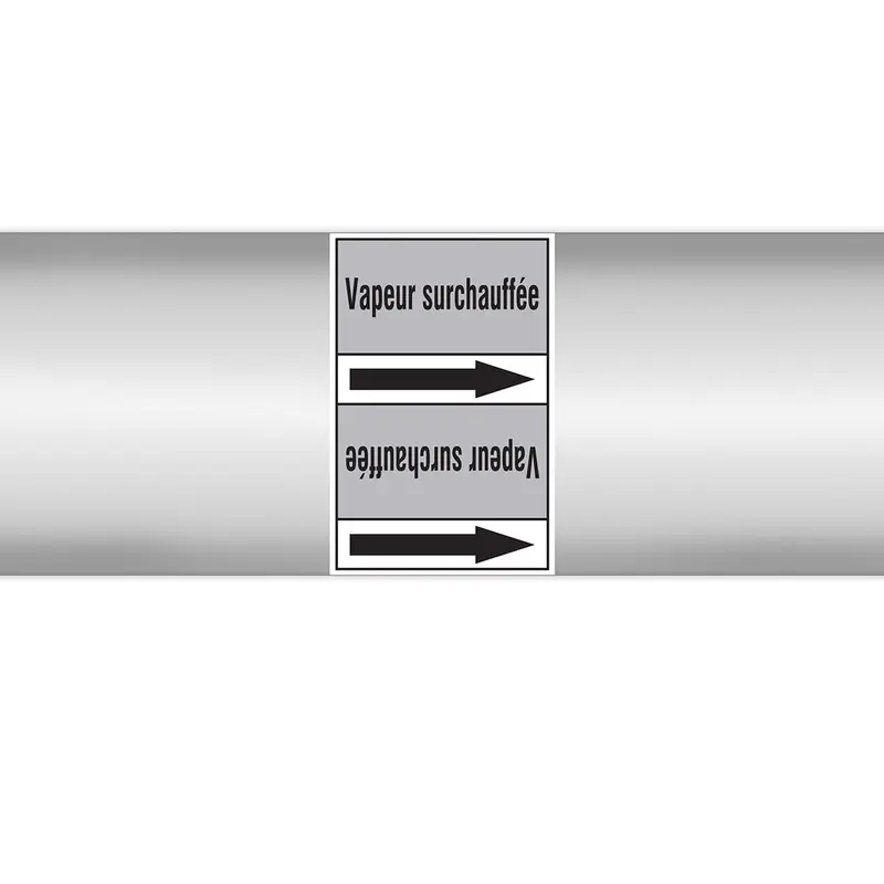 Marqueurs en rouleau continu, sans pictogramme - Vapeur surchauffée (produit francophone)