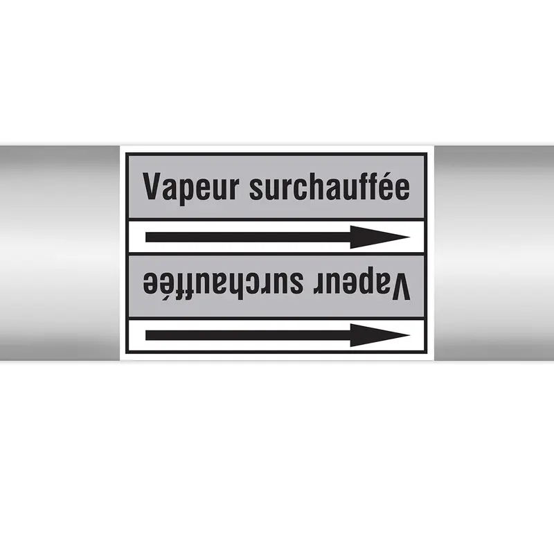 Marqueurs en rouleau continu, sans pictogramme - Vapeur surchauffée (produit francophone)