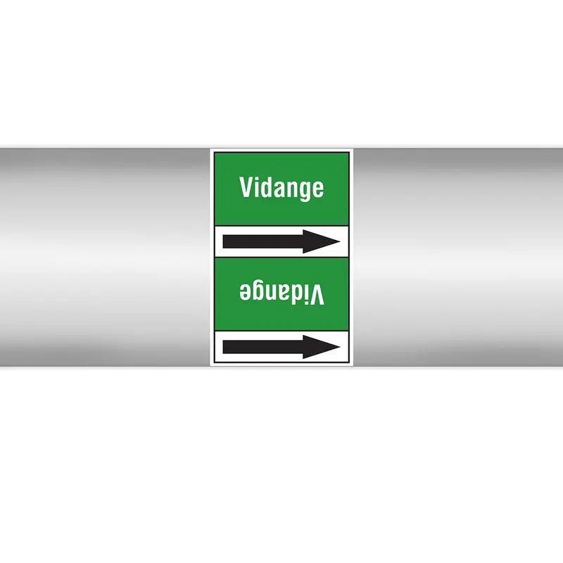 Marqueurs en rouleau continu, sans pictogramme - Vidange (produit francophone)