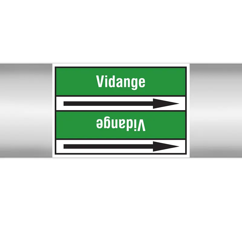 Marqueurs en rouleau continu, sans pictogramme - Vidange (produit francophone)