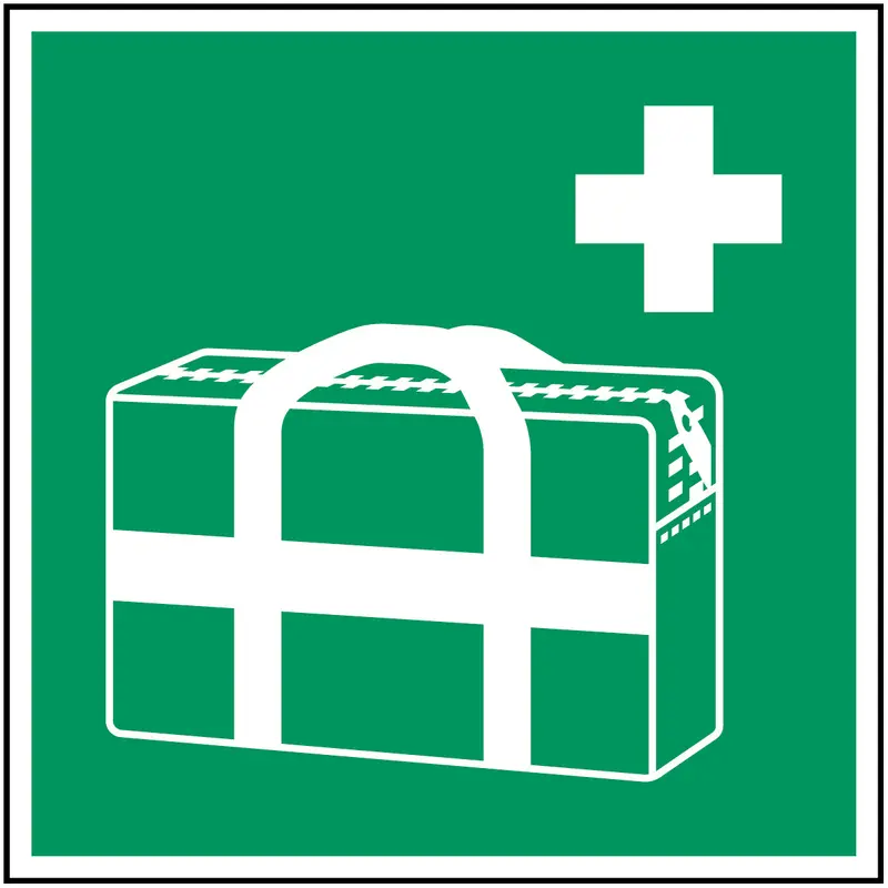 Medizinischer Notfallkoffer - ISO 7010