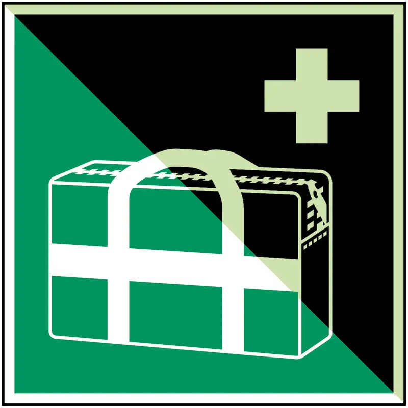 Medizinischer Notfallkoffer - ISO 7010