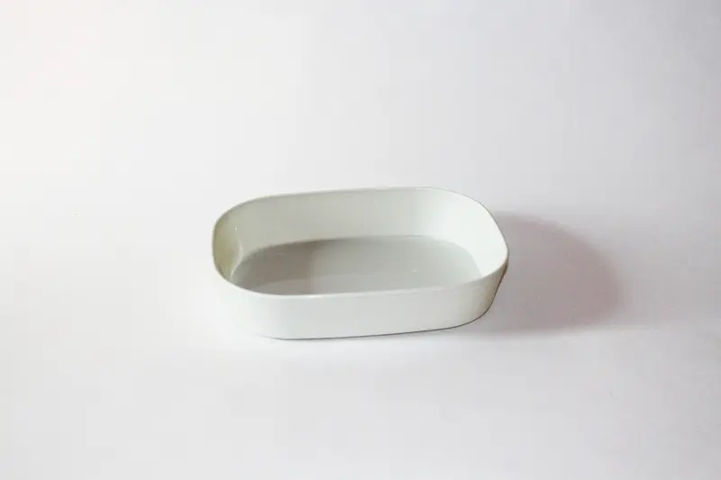 Mehrweg Menübox ungeteilt – 236x181x47mm, Cremeweiß, 48 Stk.