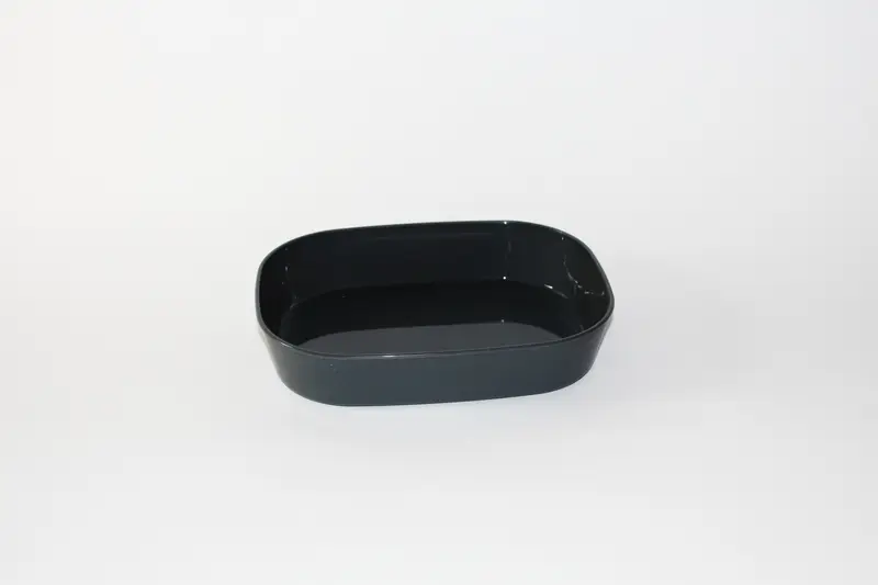 Mehrweg Menübox ungeteilt – 236x181x47mm, Schiefergrau, 48 Stk.