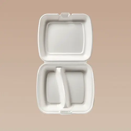Menübox, 2-geteilt, längs, 203 x 230 x 71 mm - 200 Stk.