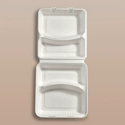Menübox, 2-geteilt, quer, 248 x 230 x 78mm - 200 Stk.